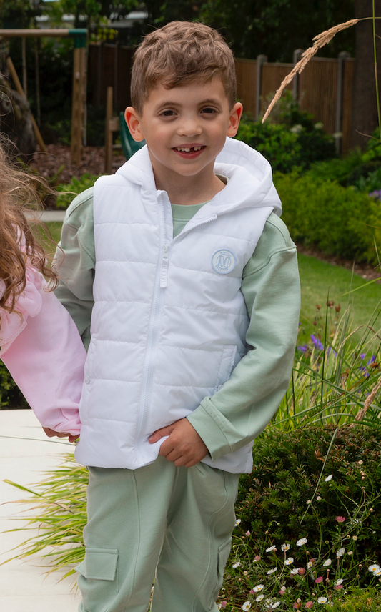 White Rubber M Gilet