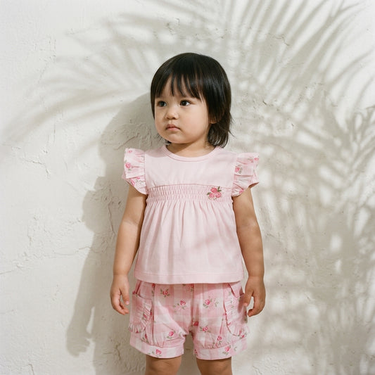 Pink Gingham Top and Bloomer Short
