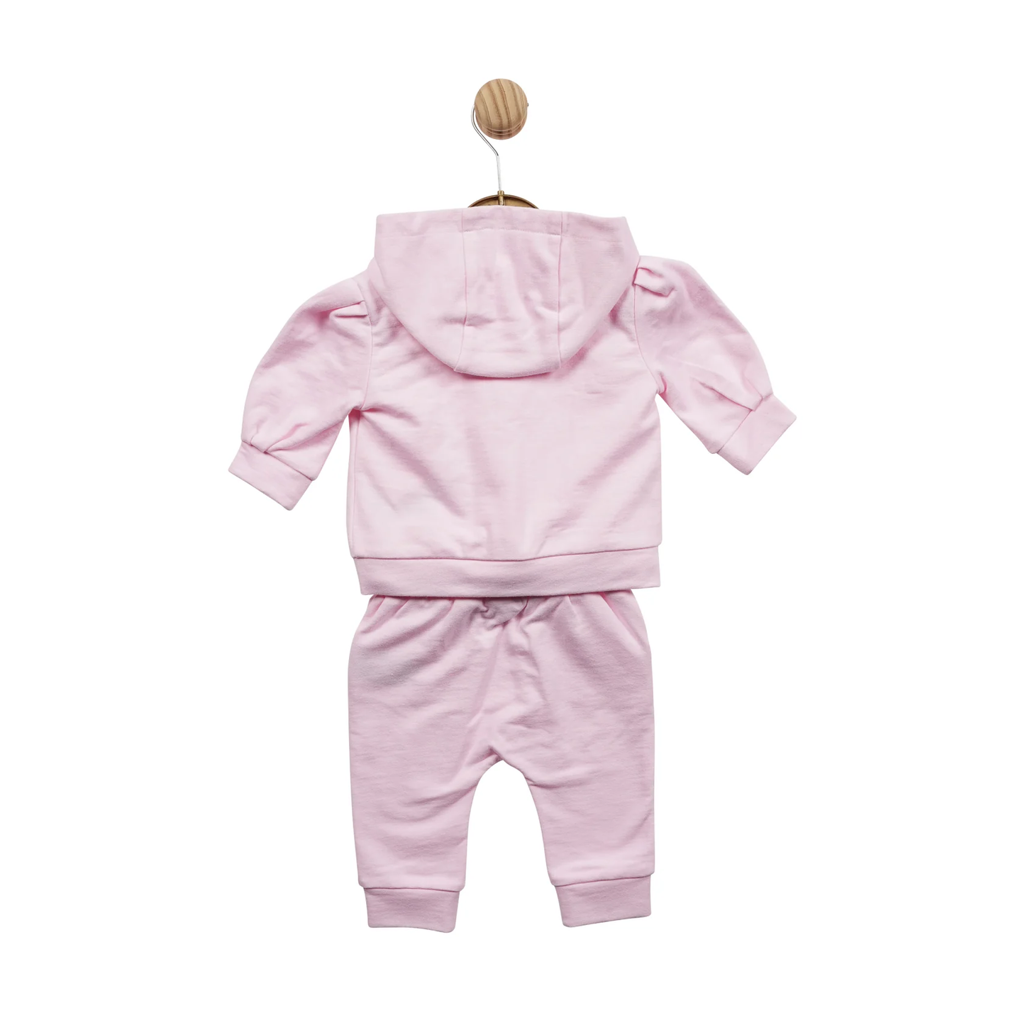 Baby Pink Diamante and Frill 3pc Jogset