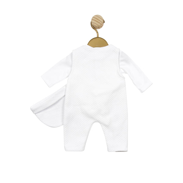 MB5136 | Body, Dungaree & Hat - White - In Stock
