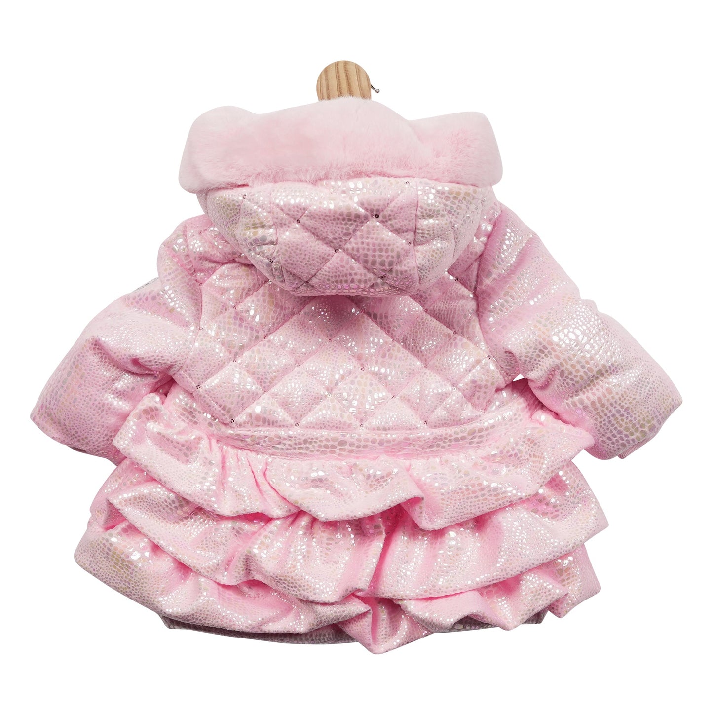 Pink Irridescent Quilted Coat