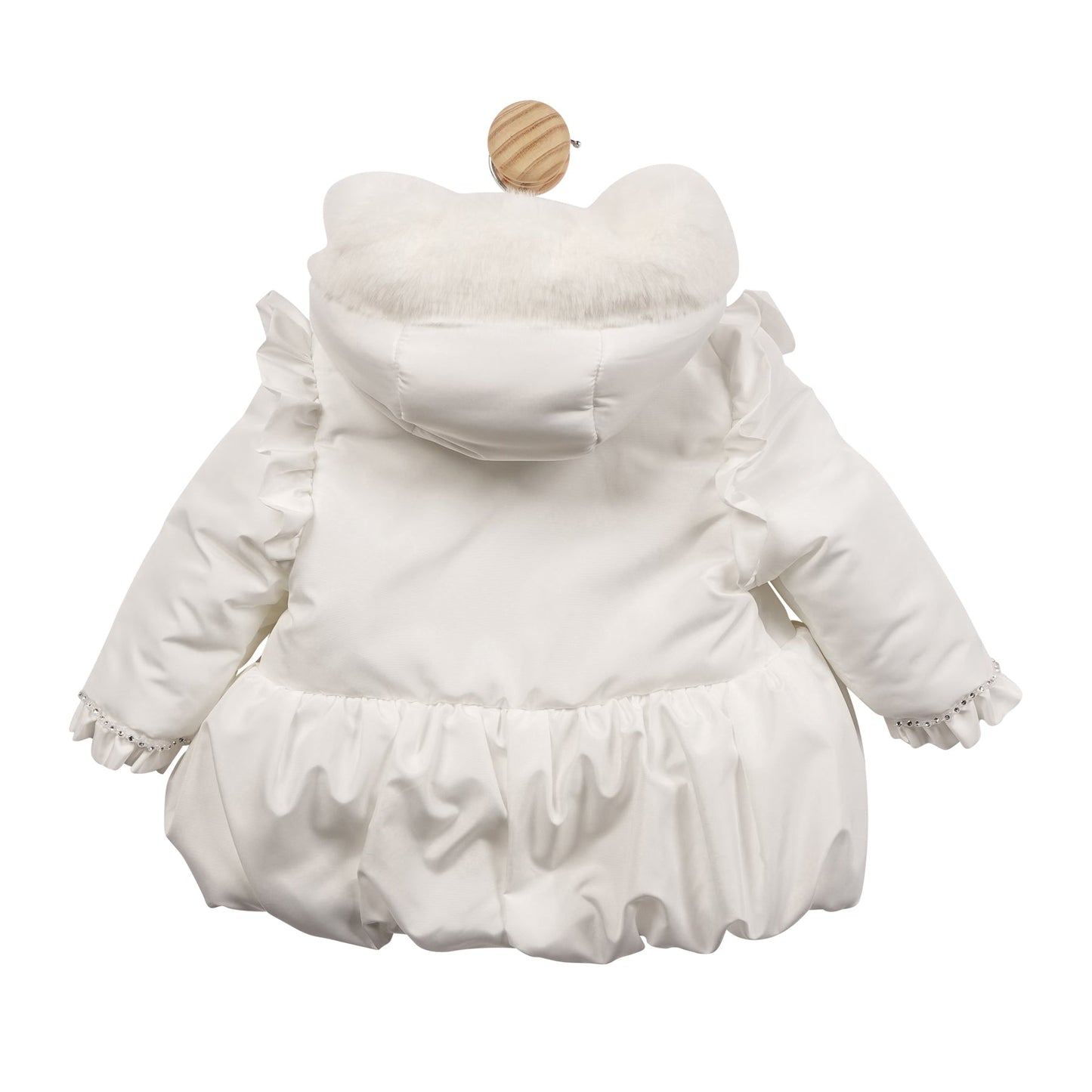 White Puff Ball Coat