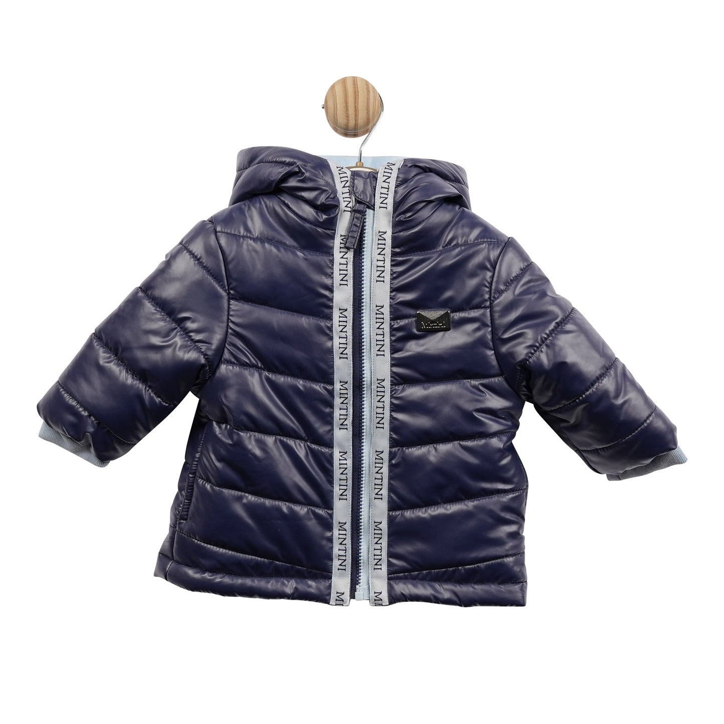Navy Blue Quilted Mintini Coat