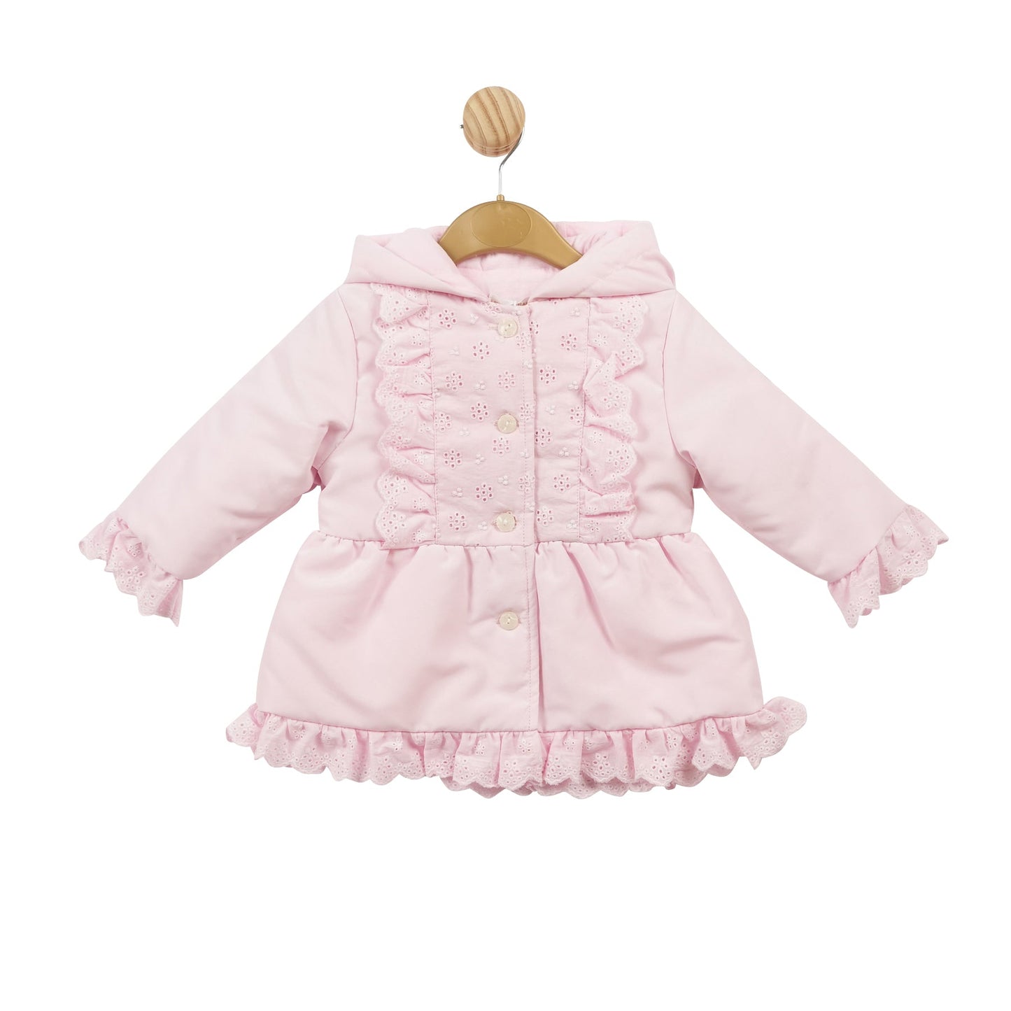 Pink Broderie Anglais Coat