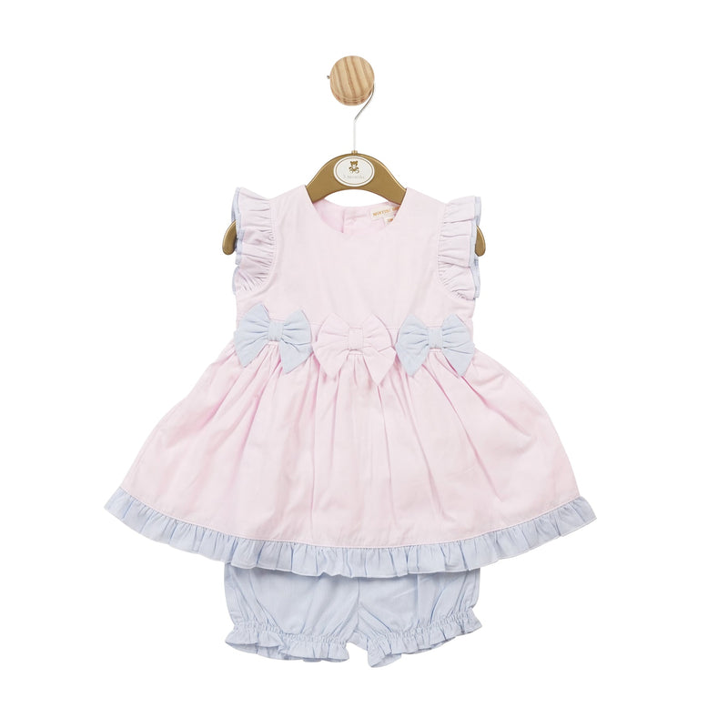 Pink and Blue Dress and Bloomer