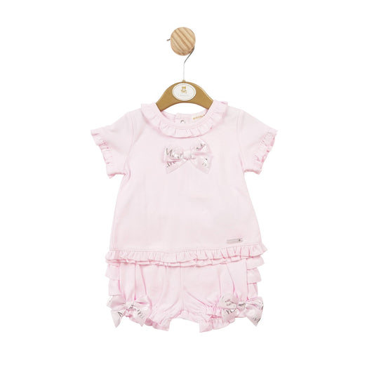 Baby Pink Mintini Ribbon Top and Bloomer