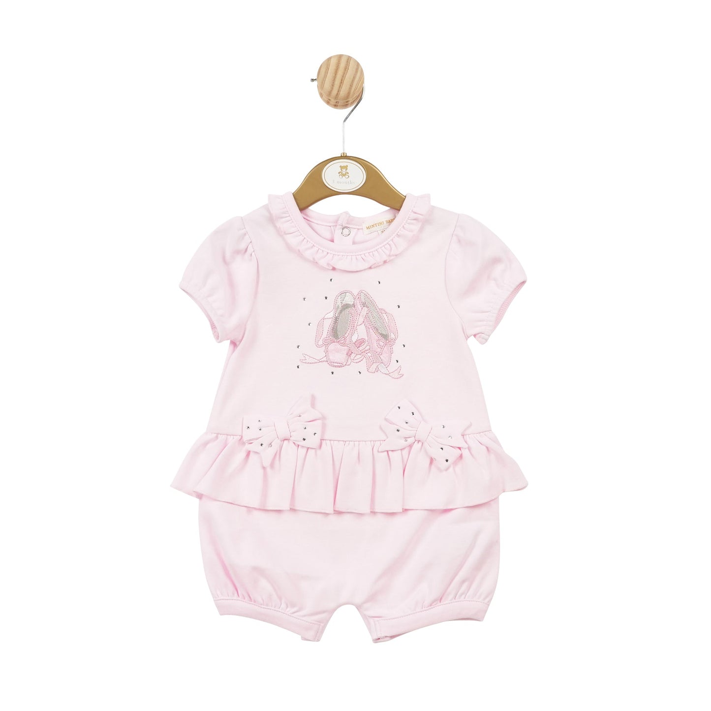 Baby Pink Ballet Shoe Romper