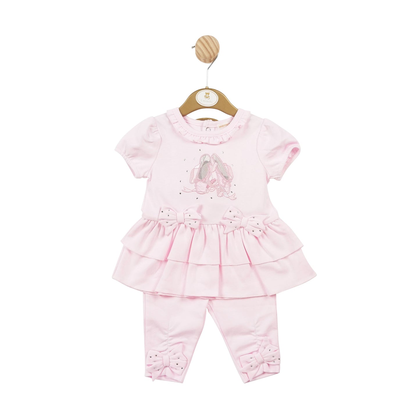 Baby Pink Ballet Shoe Dress and Legging