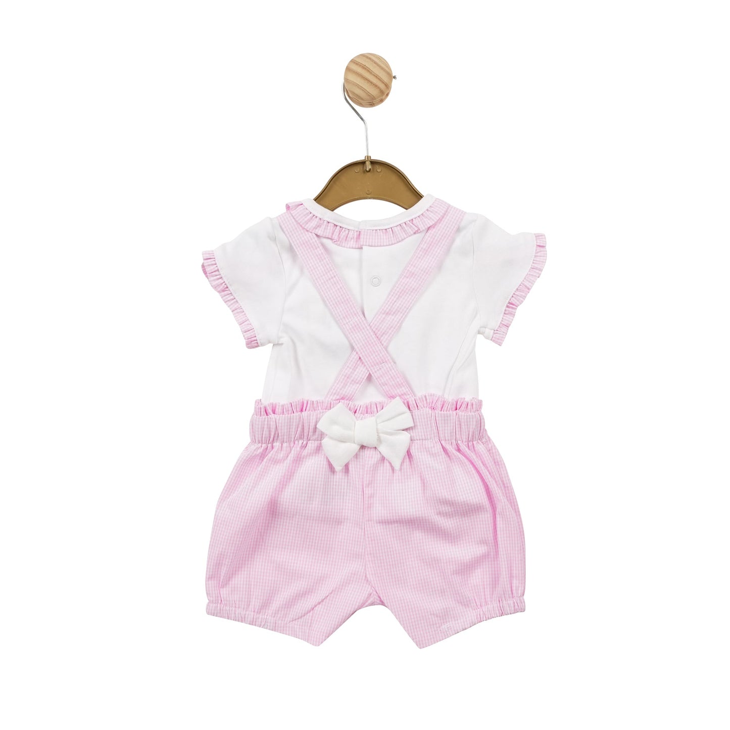 Pink Gingham Top and Romper Dungaree